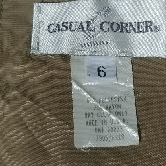 Casual Corner Dresses Vintage Casual Corners Button Down Dress With Side Slit And Pockets